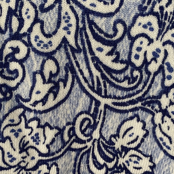 Blue Floral Women's Blouse - Picture 4 of 5